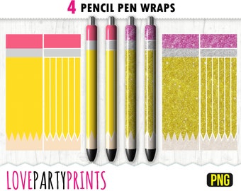 Pencil Pen Wrap PNG, Seamless Pen Wrap, Glitter Pen Wrap PNG, Pen Wrap Bundle, Pen Wrap Sublimation, Epoxy Pen Wrap, PNG, ca138