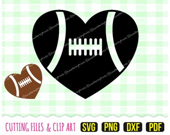 Fußballherz SVG, DXF, PNG, PDF, Fußball Silhouette Schnittdateien, Heat Transfer Shirt Design, 12