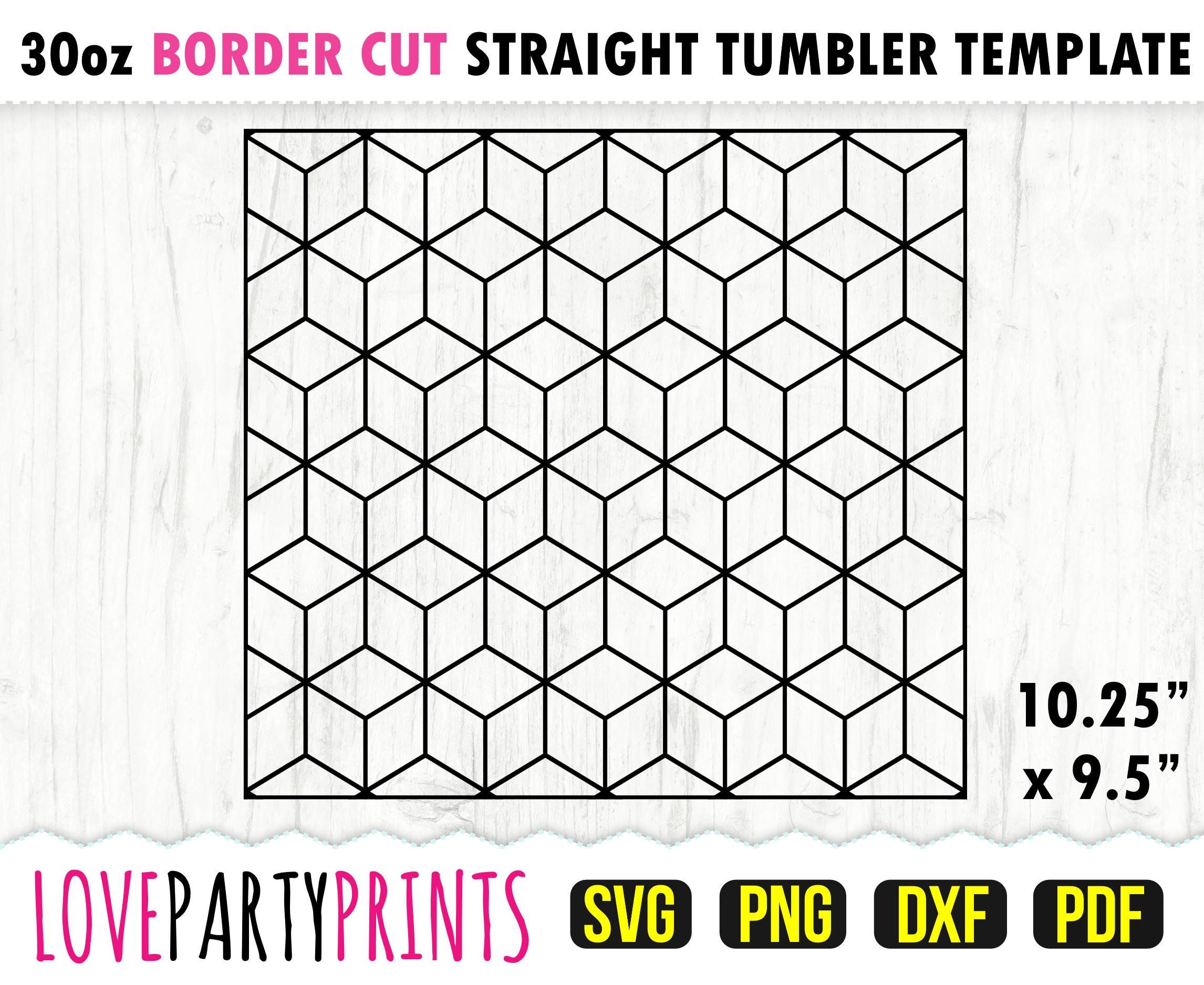 21d Cube Template SVG DXF PNG Pdf 210 oz Skinny Tumbler   Etsy.de