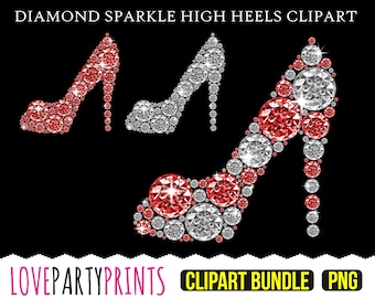 Archivos PNG de tacones de diamantes, imágenes prediseñadas de