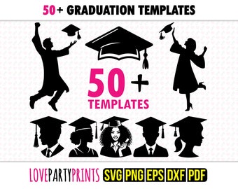 Graduation SVG Bundle, Png, Eps, Dxf, Pdf, 50+ SVG cut files, Laser Cut Files, Machine Cut Files, Digital Download, High Quality, 1328