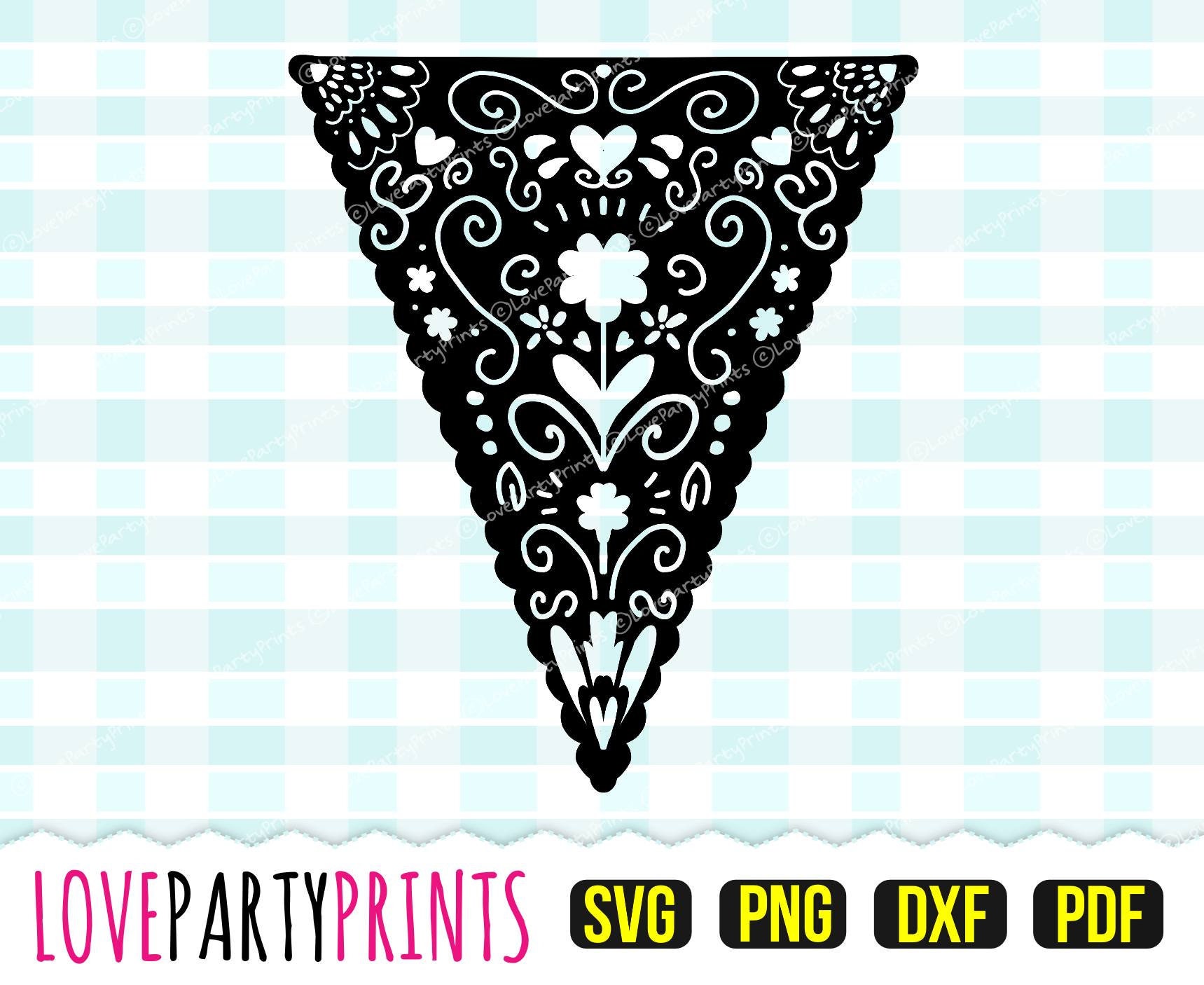 Papel Picado SVG DXF PNG Pdf Mexican Fiesta Banner Svg - Etsy