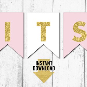 Its a Girl Banner - Etsy