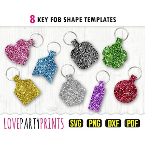 Key Fob Svg, DXF, PNG, PDF, Key Fob Template Svg, Keychain Fob Svg, Bag Tag Fob Svg, Purse Fob Svg, Key Fob Cut File, 1216