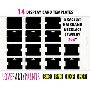 Armband Kartenvorlage svg, DXF, PNG, PDF, Armbandhalter Karte 3x4", Armbandhalter Vorlage, Schnittdateien, svg728