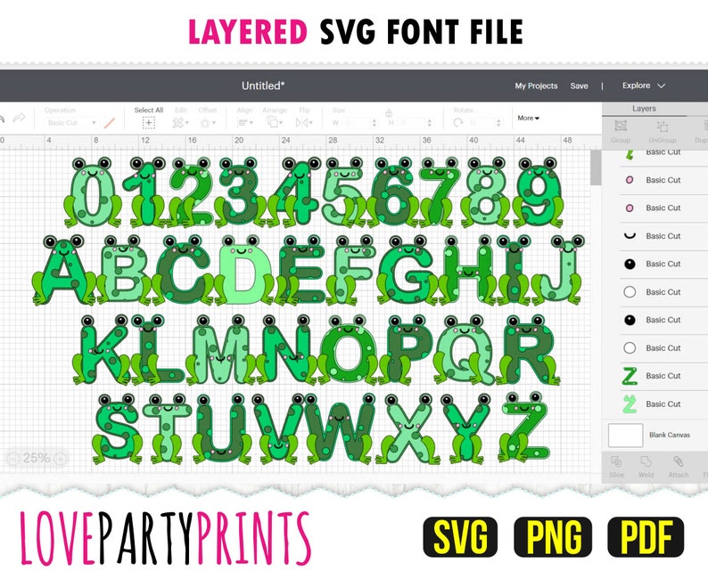 FROG FONT SVG, Fichiers Png et Pdf, 300dpi Haute Qualité, Silhouette Vector, Créez votre propre bannière SVG1007 image 3