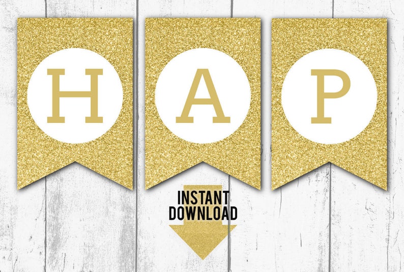 Gold GLITTER Pleased BIRTHDAY Printable BANNER - Birthday Garland, Birthday Bunting, Pendant Bunting, Prompt Obtain, Well prepared in direction of Print (bb4) photo regarding Happy Birthday Printable Banner referred to as Gold GLITTER Satisfied BIRTHDAY Printable BANNER - Birthday Garland, Birthday Bunting, Pendant Bunting, Fast Obtain, Geared up in direction of Print (bb4)