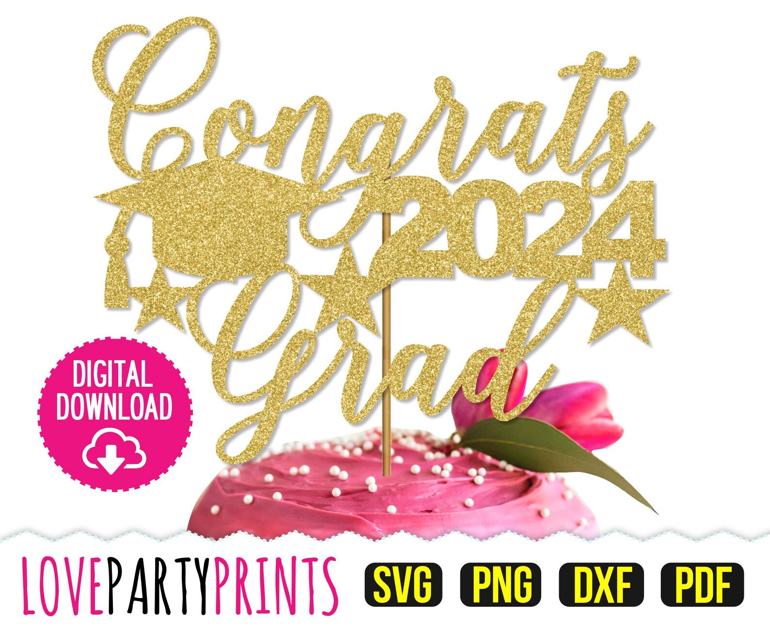 Congrats 2024 SVG DXF PNG Pdf Graduation 2024 Svg Etsy UK