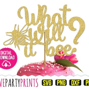 ¿Qué será? Svg, DXF, PNG, PDF, Adorno para tarta Svg, Adorno para tarta de ducha Svg, Adorno para tarta de revelación de género Svg, Clipart, Archivos de corte, (svg886)