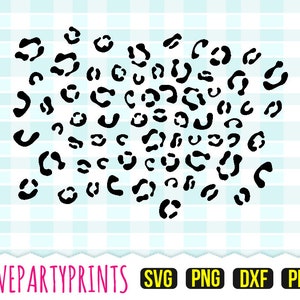 Leopard Print Svg, DXF, PNG, PDF, Layered Leopard Svg, Cheetah Print Svg, Animal Print Svg, Leopard Clip Art, Leopard Cutting Files, 431