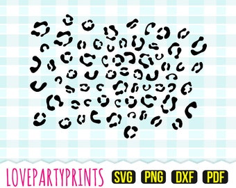 Leopard Print Svg, DXF, PNG, PDF, Layered Leopard Svg, Cheetah Print Svg, Animal Print Svg, Leopard Clip Art, Leopard Cutting Files, 431