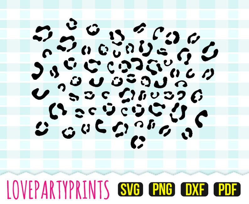 Download Leopard Print Svg DXF PNG PDF Cheetah Svg Animal Print | Etsy