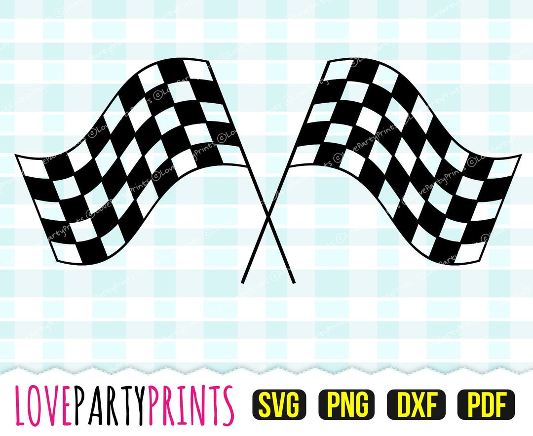 Racing Flag SVG, DXF, PNG, Pdf, Checkered Flag, Flag, Race, Racing Flag