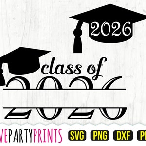 Class of 2026 SVG, DXF, PNG, Pdf, Senior 2026 Svg, Split Monogram Svg, Personalized Monogram svg, Graduation 2026 Svg, Seniors Svg, 1157