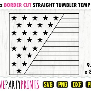 4 juli Tumbler SVG, DXF, PNG, Pdf, 20 oz smal tumblermall, tumbleromslagsfil, 20oz rak vägg, mallklippsfil, 1163 bild 2