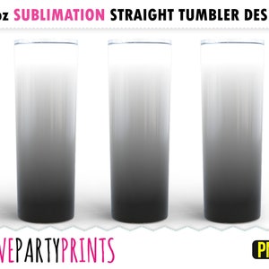 Black White Ombre Tumbler Wrap 20 oz Skinny Tumbler Sublimation PNG Ombre Seamless Gradient Color PNG Wrap Digital Download sub43