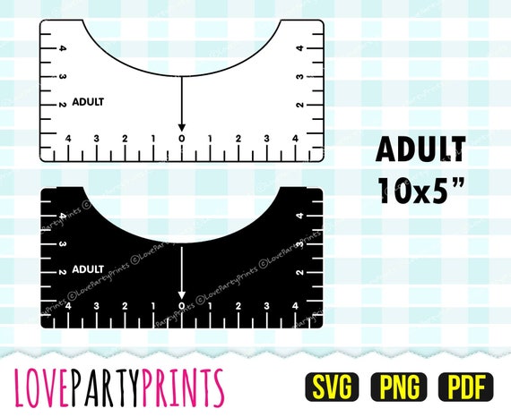 Kids T-shirt Alignment Ruler SVG T-shirt Ruler Guide Printable Template Tee Shirt  Vinyl Ruler, Teesvg
