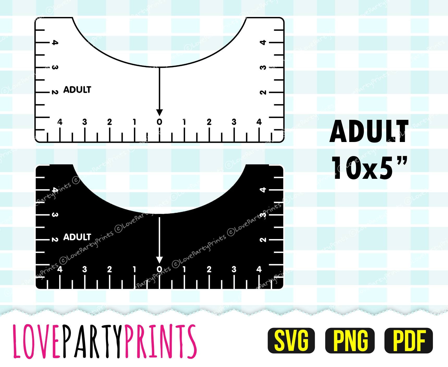 T-shirt Alignment Tool Svg PNG PDF T-shirt Ruler Svg | Etsy UK