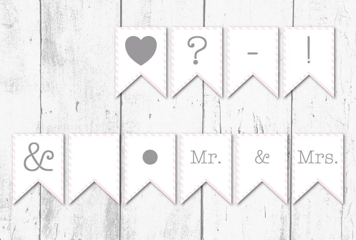 Printable Wedding Banner Engagement Banner Birthday Banner - Etsy