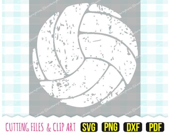 Distressed Volleyball Svg, DXF, PNG, PDF, Grunge Volleyball, Distressed, Cut File, Vector File, Laser File, Clip Art, Cutting files, 406