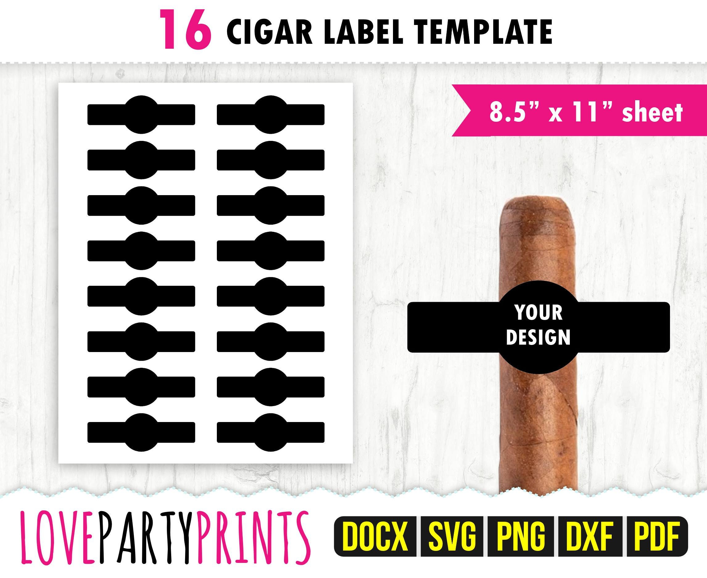 Cigar Label Template SVG PDF Png Dxf Blank Cigar Label Etsy Australia Cigar Label Template SVG PDF Png Dxf Blank Cigar Label Etsy Australia