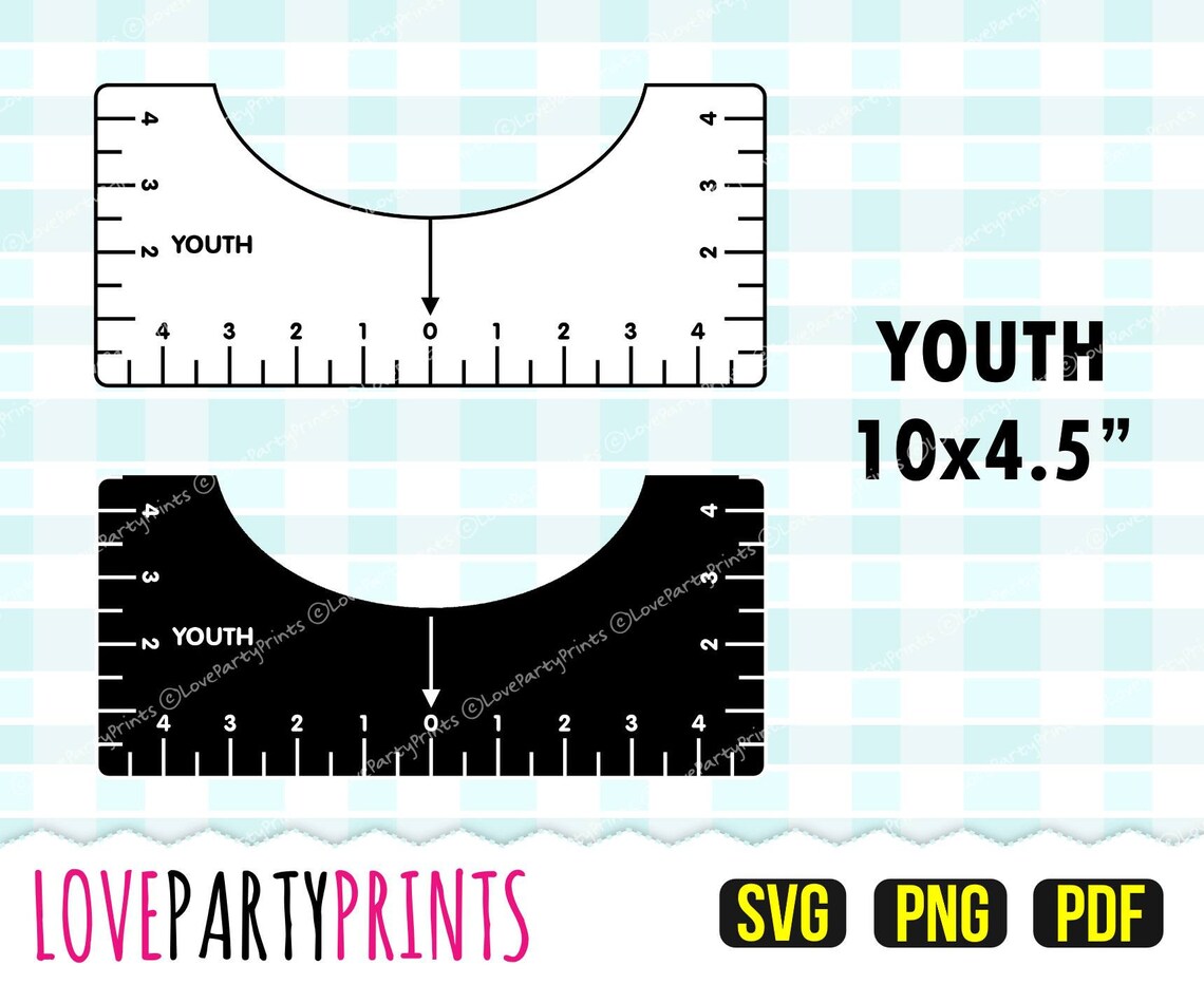 Download T-Shirt Alignment Tool Svg PNG PDF T-Shirt Ruler Svg | Etsy