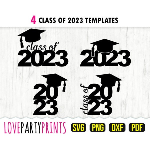 Classe del 2023 SVG, DXF, PNG, Pdf, Laurea 2023 Svg, Cappello di laurea Svg, Laurea 2023 Svg, Classe di Svg, 2023 Svg, Taglia file, Clipart, svg876