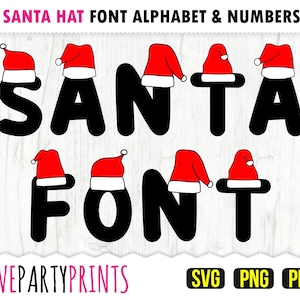 Christmas Font SVG, PNG and Pdf files, Full Alphabet, Stacked Letters, 300dpi High Quality, Silhouette Vector, Create your own banner (976)