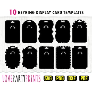 Keyring Display Card Svg, Keychain Packaging, Keyring Display Card  Template, Keychain Svg, Key Ring Tag Svg, Packaging Svg, Keyring Template, Keyring  Display card Template svg, Dxf, Png, Ai, Files keychain Svg