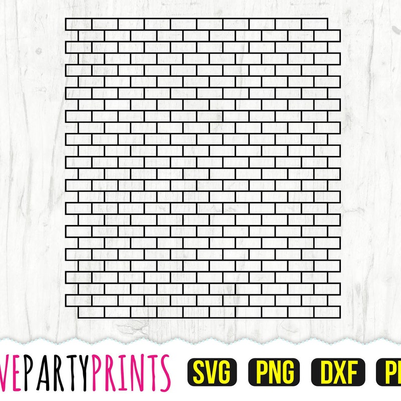 Brick Wall Svg - Etsy