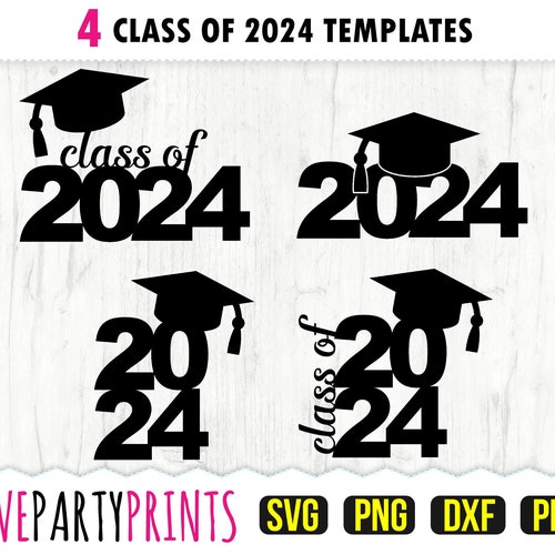Class of 2024 SVG DXF PNG Pdf Graduation 2024 Svg Etsy Canada