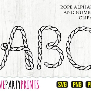 ROPE FONT SVG Png Pdf Rope Font Clipart Rodeo Font - Etsy UK