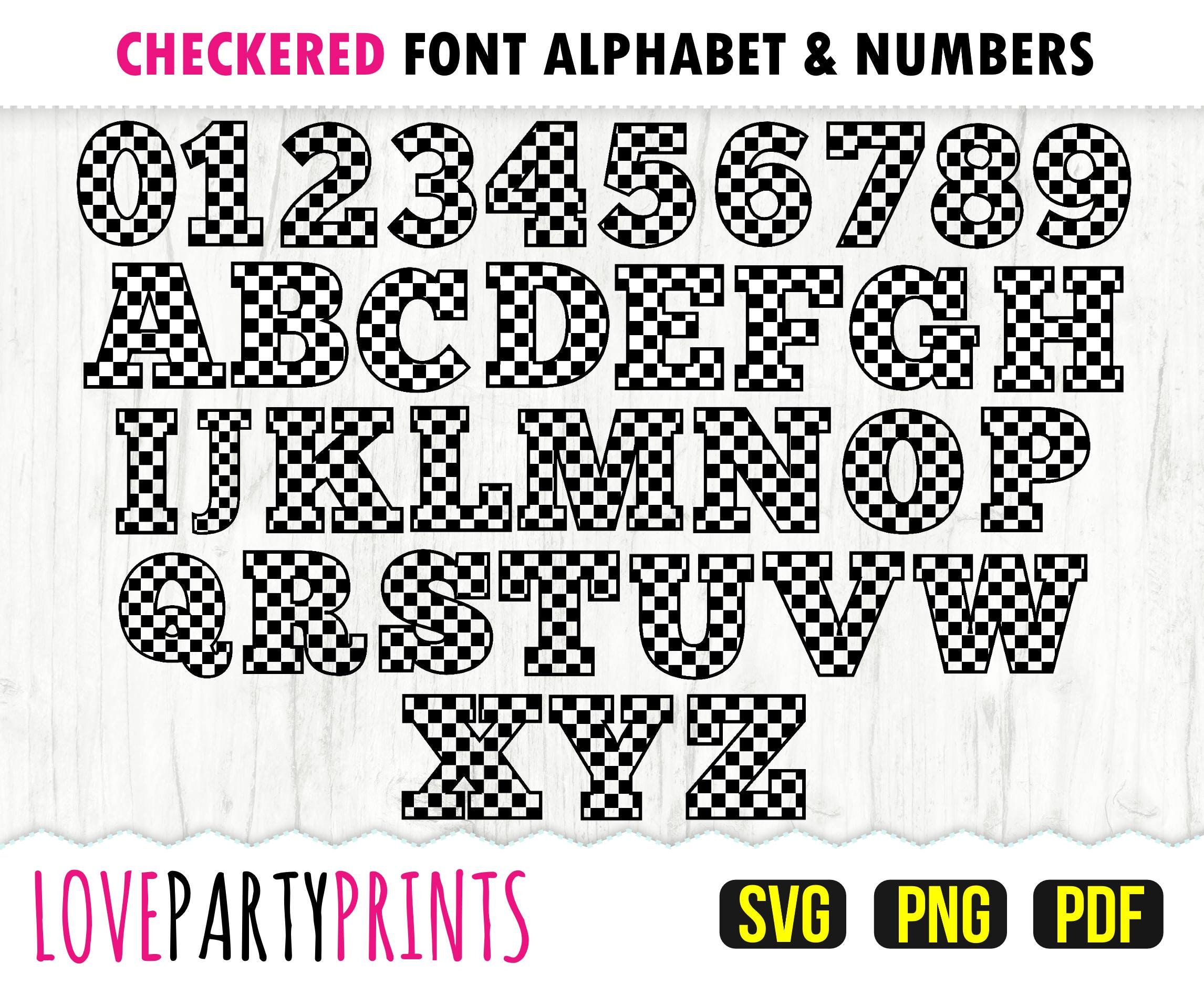 Letter R Checkered Racing RACING CHECKERED ALPHABET and Numbers Svg, Png and Pdf Files, 300dpi ...