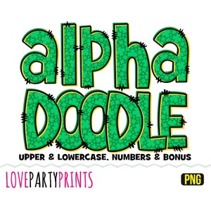 Shamrock Letters PNG, Uppercase Lowercase & Numbers, Ireland Lucky Clover Alphabet, Saint Patricks Sublimation, Instant Download, ca203