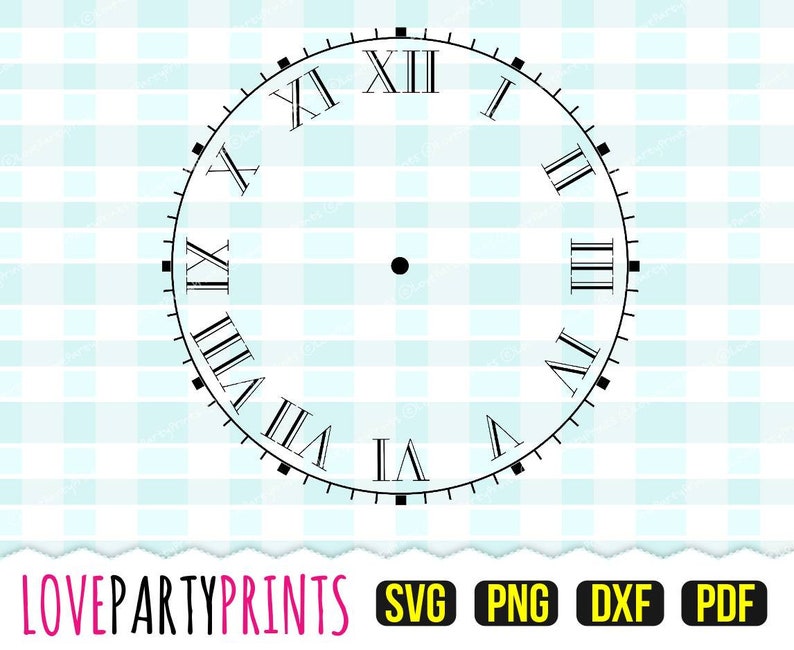 9 Clock Face Svg DXF PNG PDF 9 Clock Faces Svg Printable | Etsy