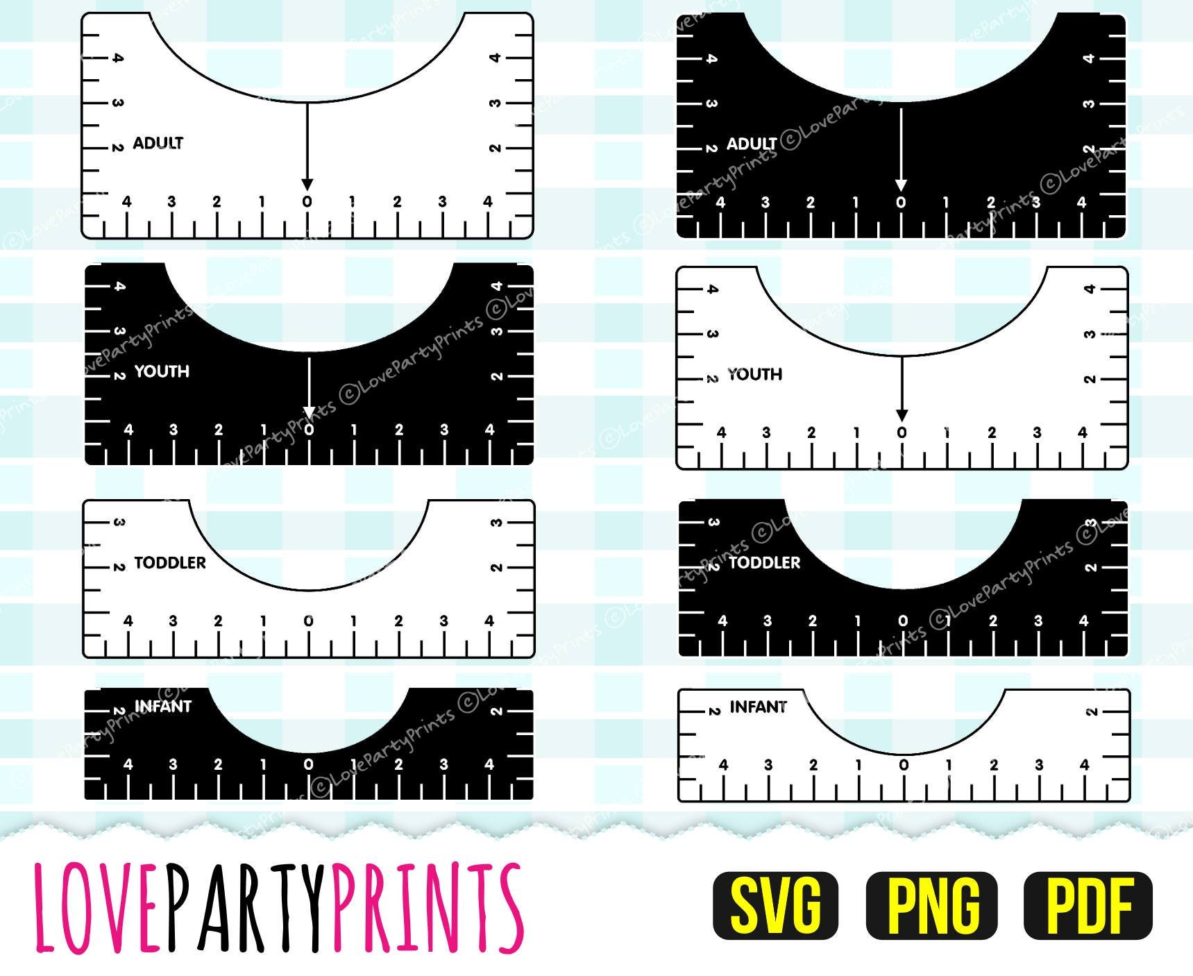 T Shirt Alignment Tool SVG, T-shirt Ruler Guide Printable, T-shirt Ruler  Template PDF, T Shirt Ruler Bundle, Alignment Tool Dxf, Png, Pdf 