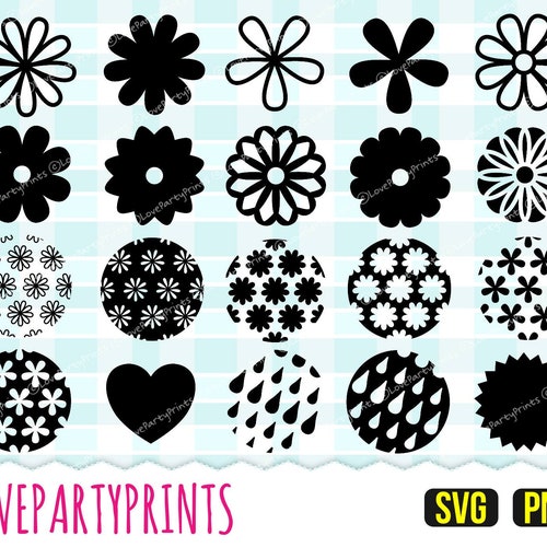 Floral Keyring Patterns SVG and PNG Flower Keychain Svg | Etsy UK