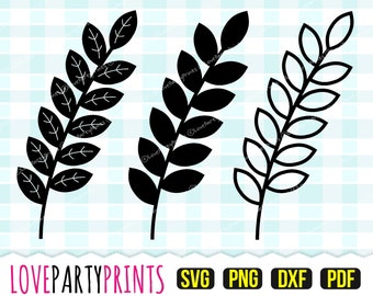Leaf Svg, DXF, PNG, PDF, Leaf Template, Leaves Svg, Leaf Cutting Files, Leaf Vector Clipart, 695