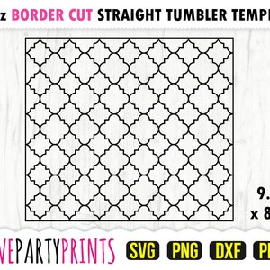 Vierpasvorm beker SVG, DXF, PNG, Pdf, 20 oz magere beker sjabloon, beker wrap bestand, 20oz rechte muur, sjabloon gesneden bestand, 1187