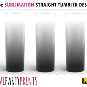 Black White Ombre Tumbler Wrap 30 oz Skinny Tumbler Sublimation PNG Ombre Seamless Gradient Color PNG Wrap Digital Download sub42