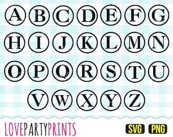 Monogram Alphabet SVG and PNG, Keyring Pattern Svg, Frame Monogram Svg, Keychain Svg, Circle Monogram Svg, (svg721)