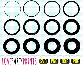 Círculos SVG, DXF, PNG, PDF, Marcos circulares SVG, Marcos circulares sólidos, Marcos monograma SVG, Marcos circulares SVG, 740