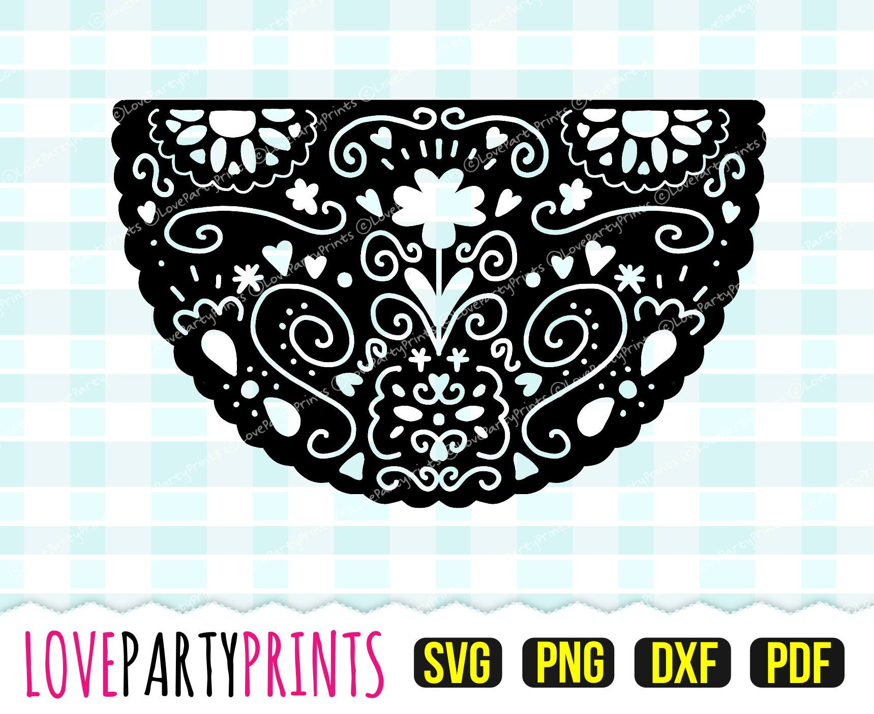 Mexican Fiesta Banner SVG DXF PNG Pdf Papel Picado Svg - Etsy