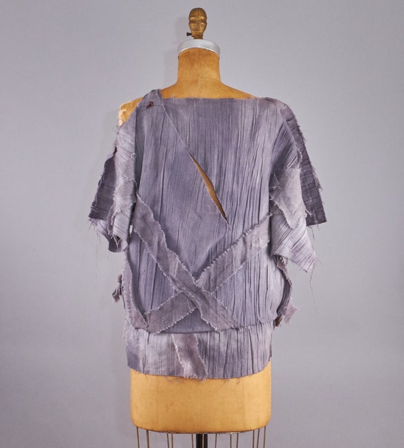 80s Avant-Garde Deconstructed Top - Asymmetrical … - image 9
