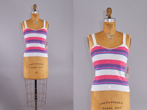 70s Striped Sun Top