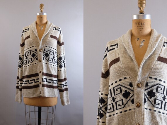 aztec shawl cardigan