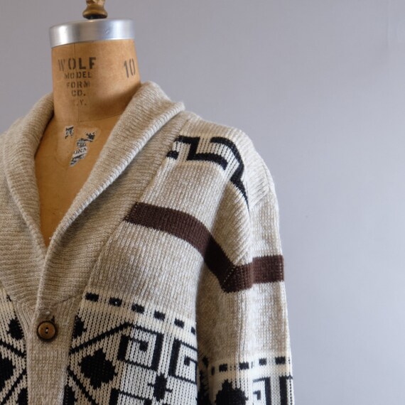 aztec shawl cardigan