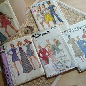 McCall&#39;s S-12 Patterns 3682 - 3742 Butterick 6466 and Simplicity 7546 - 6941