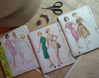 McCall’s vintage Dress Patterns 8299 - 5213 - 4949