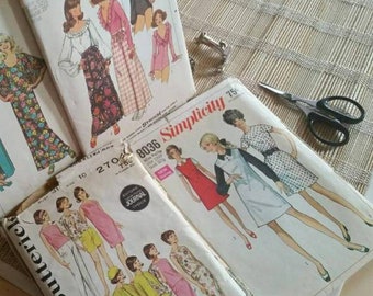 Simplicité 60s-70s S-10 Lot de 3 millésimes Motifs 5360 - 8036 Butterick 2704